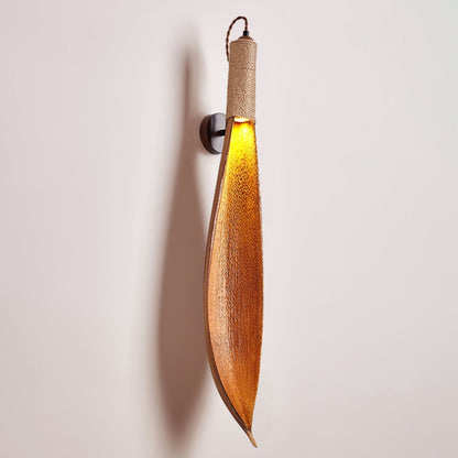 CocoaGlow | Rustic Natural Wall Lamp with Organic Jute Design 9