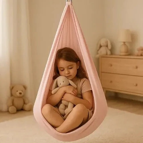 Comfy Fun Sensory Swing for Kids Indoor Outdoor Play - Lusomart