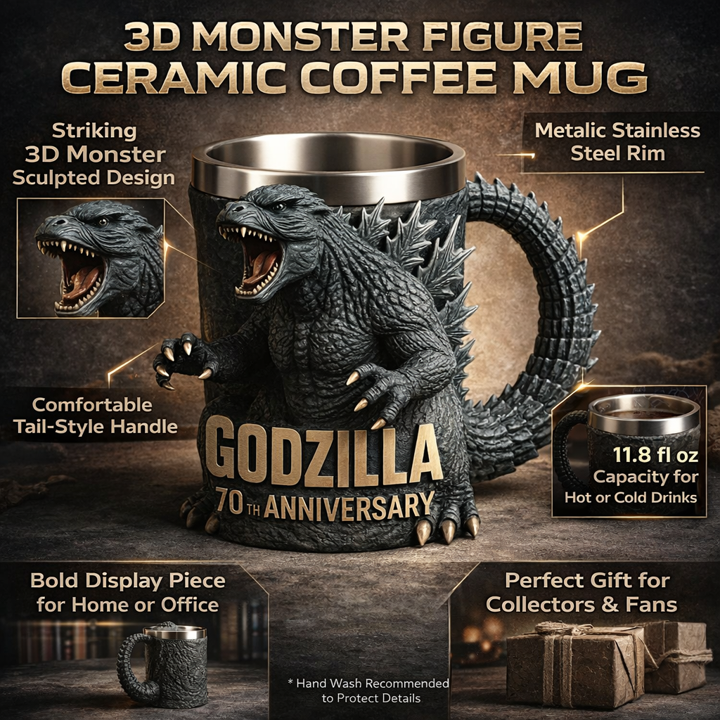 Fun 3D Character Ceramic Coffee Mug