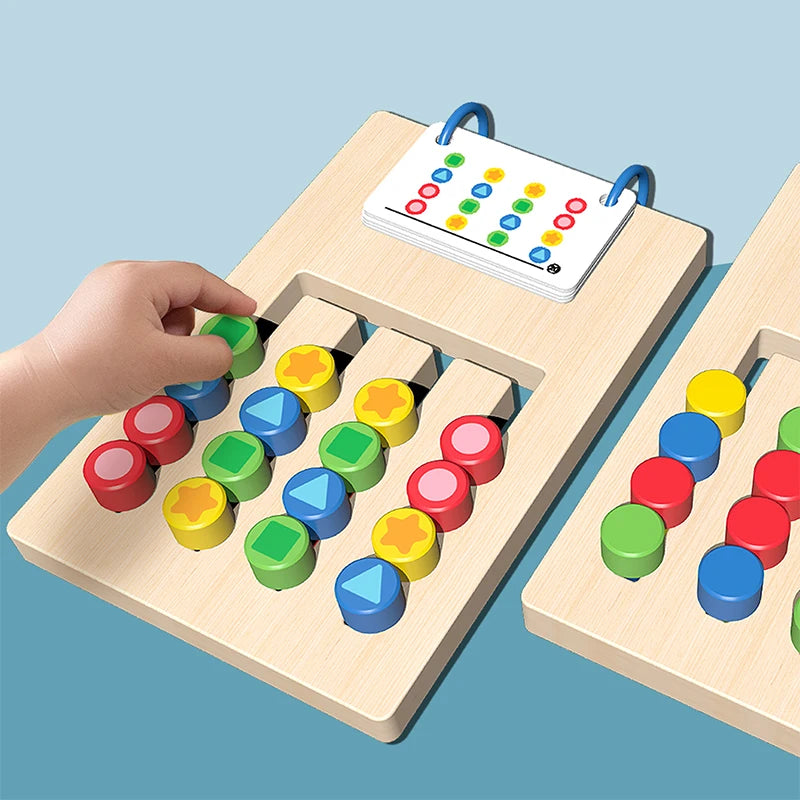 Cognitive Sorting Game for Kids – Wooden Game for Creativity and Logical Thinking, 22.2 x 14.8 cm 4
