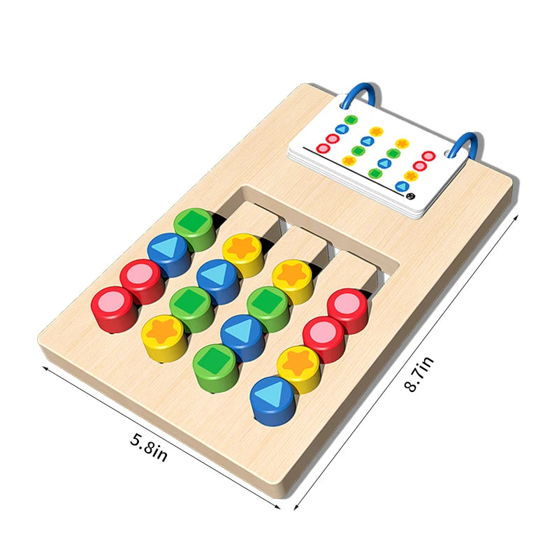 Cognitive Sorting Game for Kids – Wooden Game for Creativity and Logical Thinking, 22.2 x 14.8 cm 5