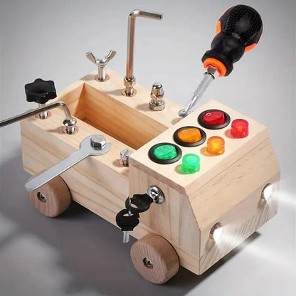 CognitioWood | Engaging Montessori Busy Board for Cognitive Development 1