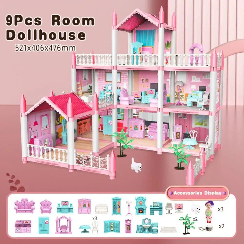 ColorCasa™ – DIY 3D Cartoon Dollhouse Kit – Creative Miniature House for Kids 10