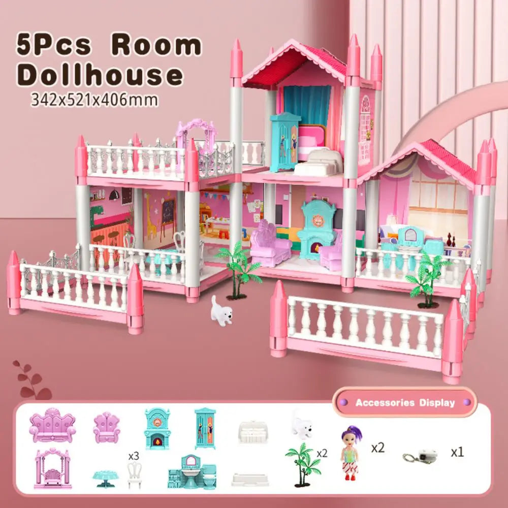 ColorCasa™ – DIY 3D Cartoon Dollhouse Kit – Creative Miniature House for Kids 11