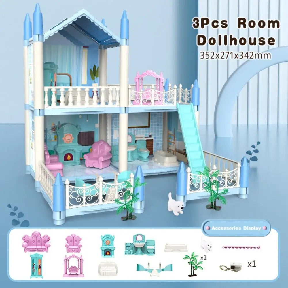 ColorCasa™ – DIY 3D Cartoon Dollhouse Kit – Creative Miniature House for Kids 13