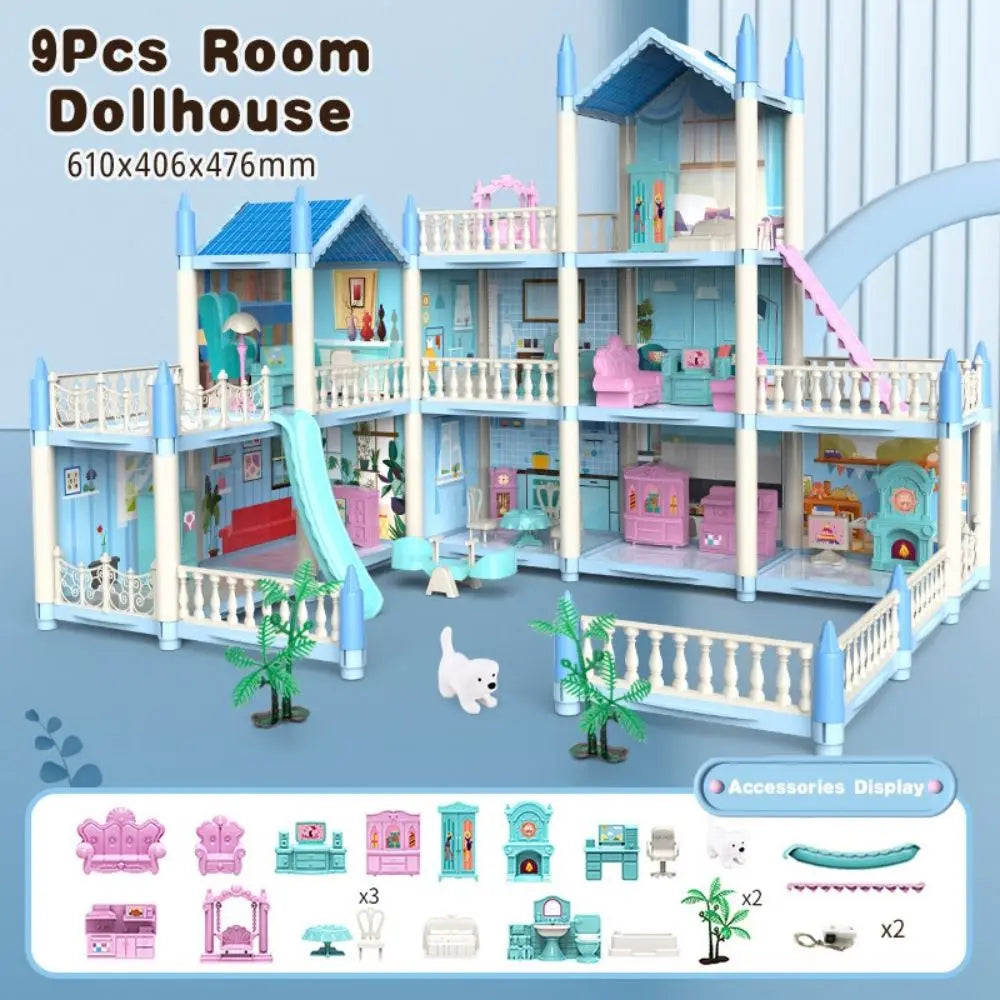ColorCasa™ – DIY 3D Cartoon Dollhouse Kit – Creative Miniature House for Kids 14