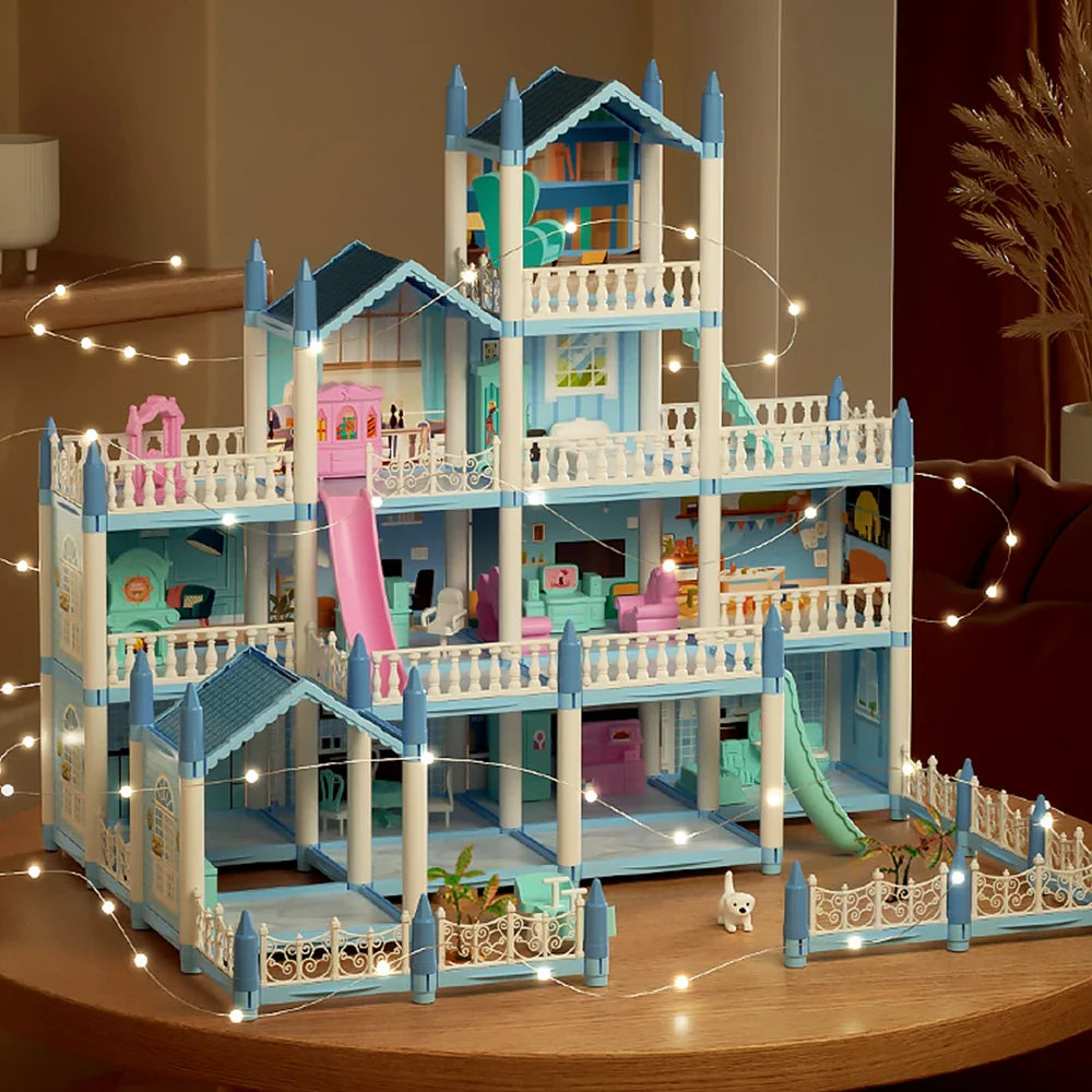 ColorCasa™ – DIY 3D Cartoon Dollhouse Kit – Creative Miniature House for Kids 2
