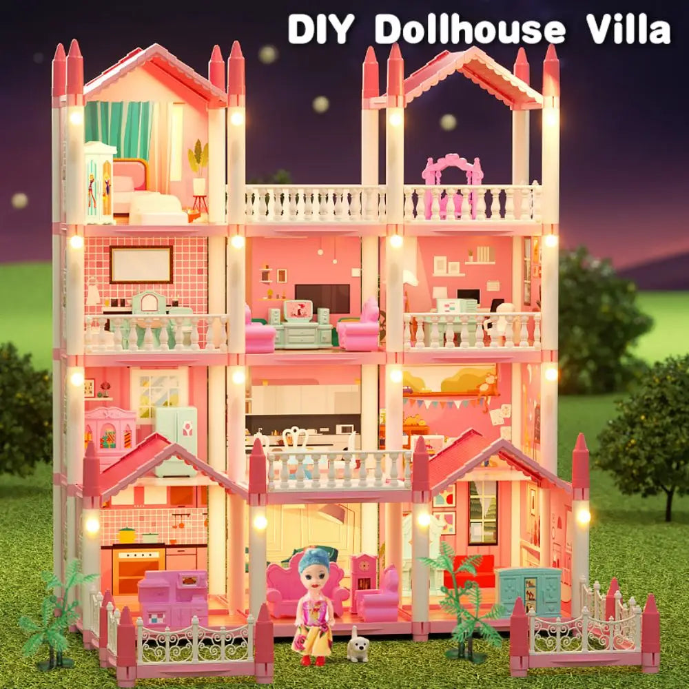 ColorCasa™ – DIY 3D Cartoon Dollhouse Kit – Creative Miniature House for Kids 3