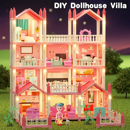 ColorCasa™ – DIY 3D Cartoon Dollhouse Kit – Creative Miniature House for Kids 3