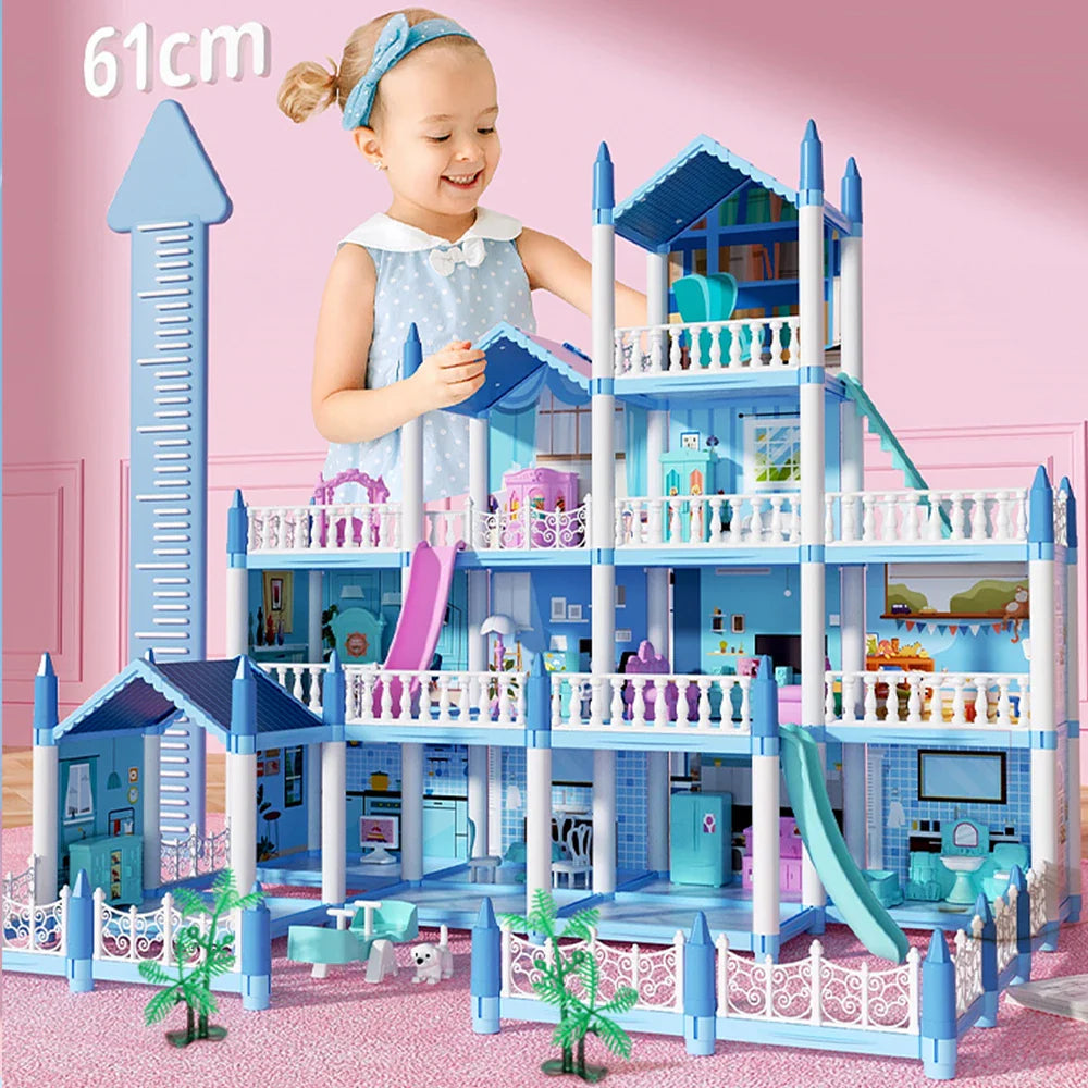 ColorCasa™ – DIY 3D Cartoon Dollhouse Kit – Creative Miniature House for Kids 6