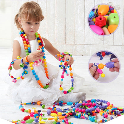 Fun Bead Jewelry Making Kit for Kids - Lusomart