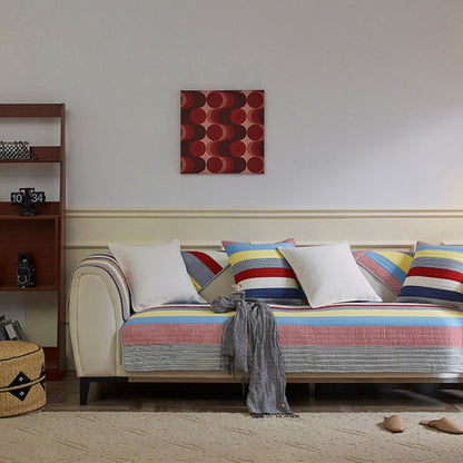 Vibrant Patterned Sofa Slipcover Furniture Protector