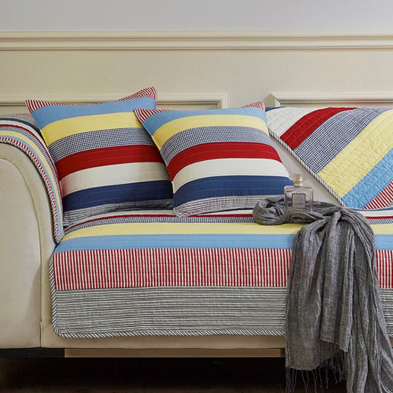 Vibrant Patterned Sofa Slipcover Furniture Protector