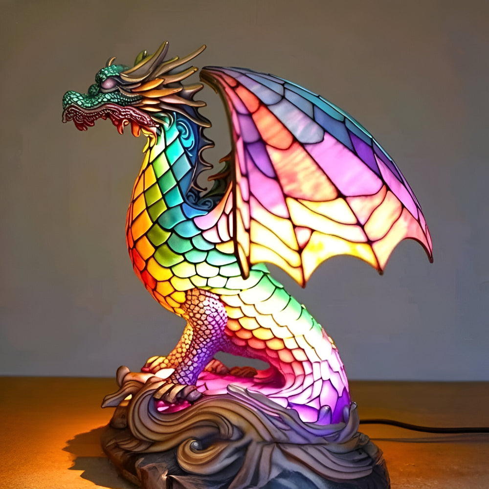 Colorful Animal Glass Table Light Fixture