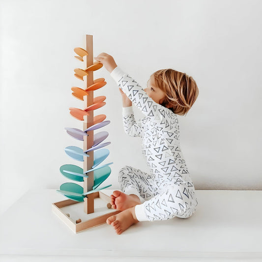 Fun Wooden Marble Track Toy For Children - Lusomart