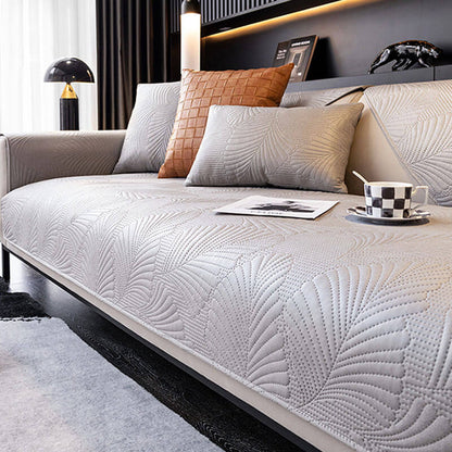 Premium Faux Leather Waterproof Sofa Cover Protector