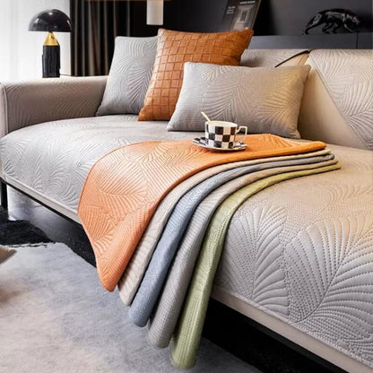 Premium Faux Leather Waterproof Sofa Cover Protector