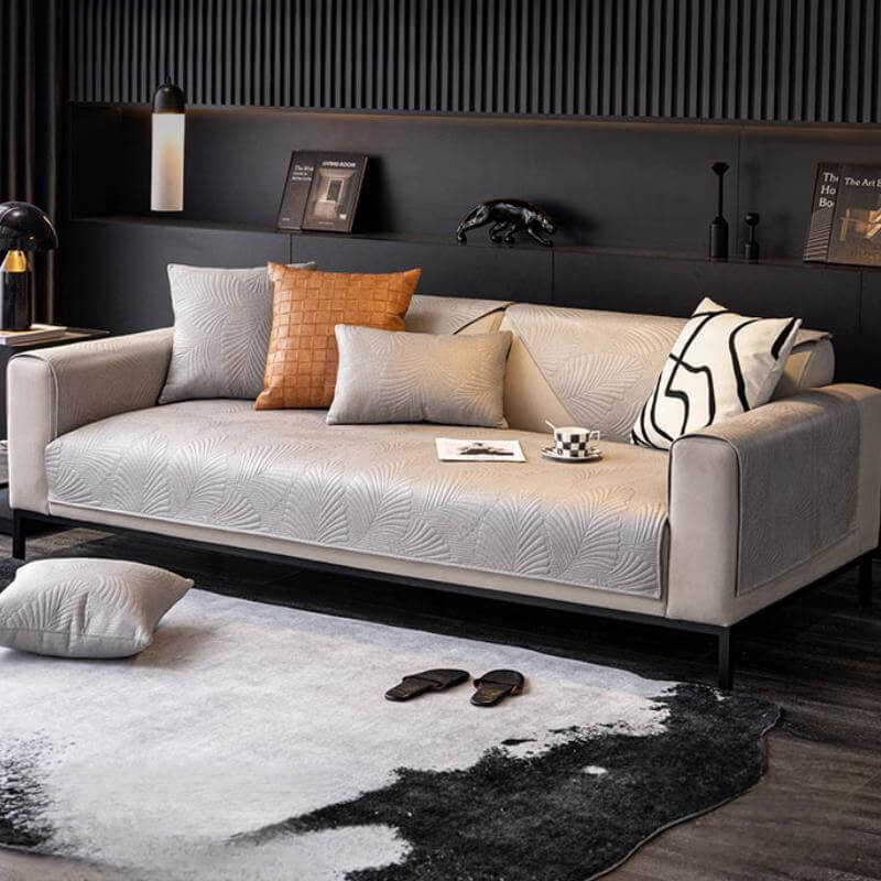 Premium Faux Leather Waterproof Sofa Cover Protector