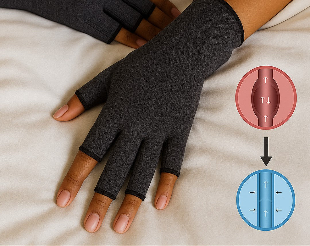 ComfortGrip | Supportive Breathable Compression Gloves for Hand Relief 3