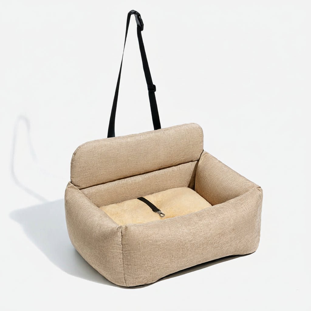 ComfortPaws | Durable Large Washable Dog Car Bed with Secure Straps 10