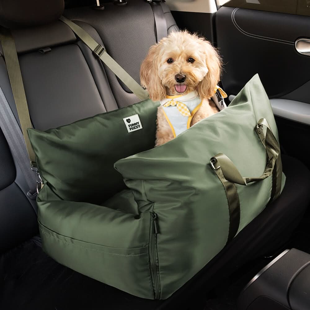 ComfyPaw | Cozy Adjustable Dog Seat Bed for Safe Travel 17