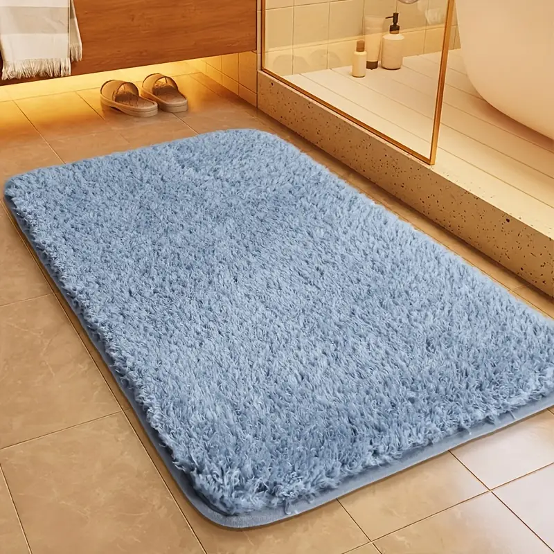 Plush Bathroom Mat - Fast Dry Non Slip Comfort