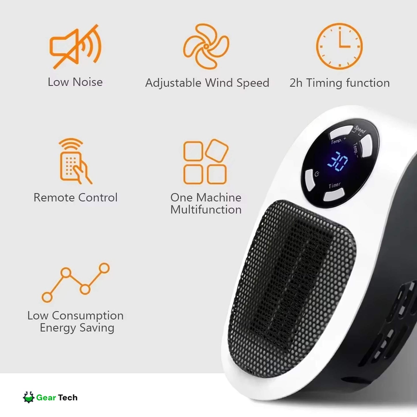 Compact Portable Electric Mini Space Heater