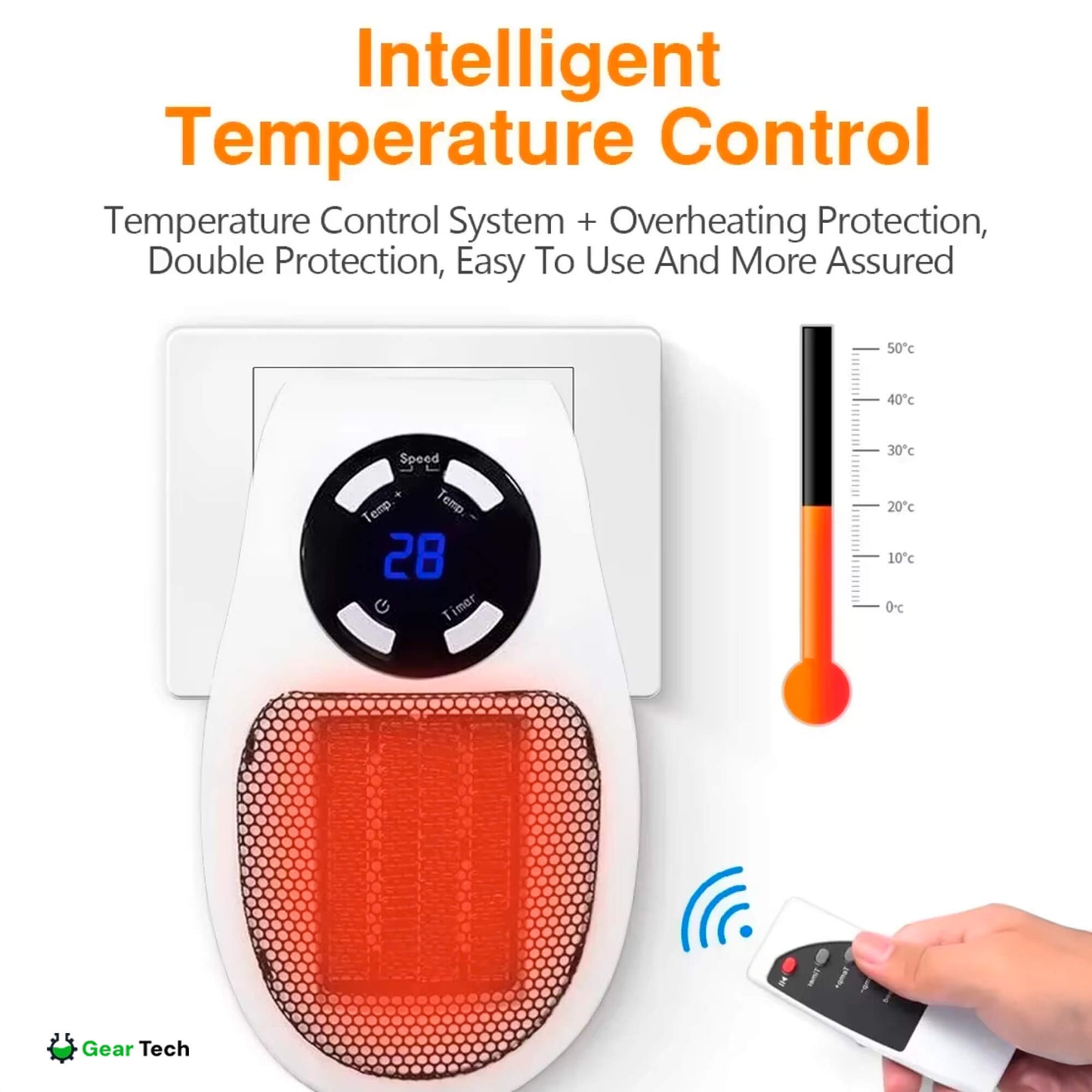 Compact Portable Electric Mini Space Heater