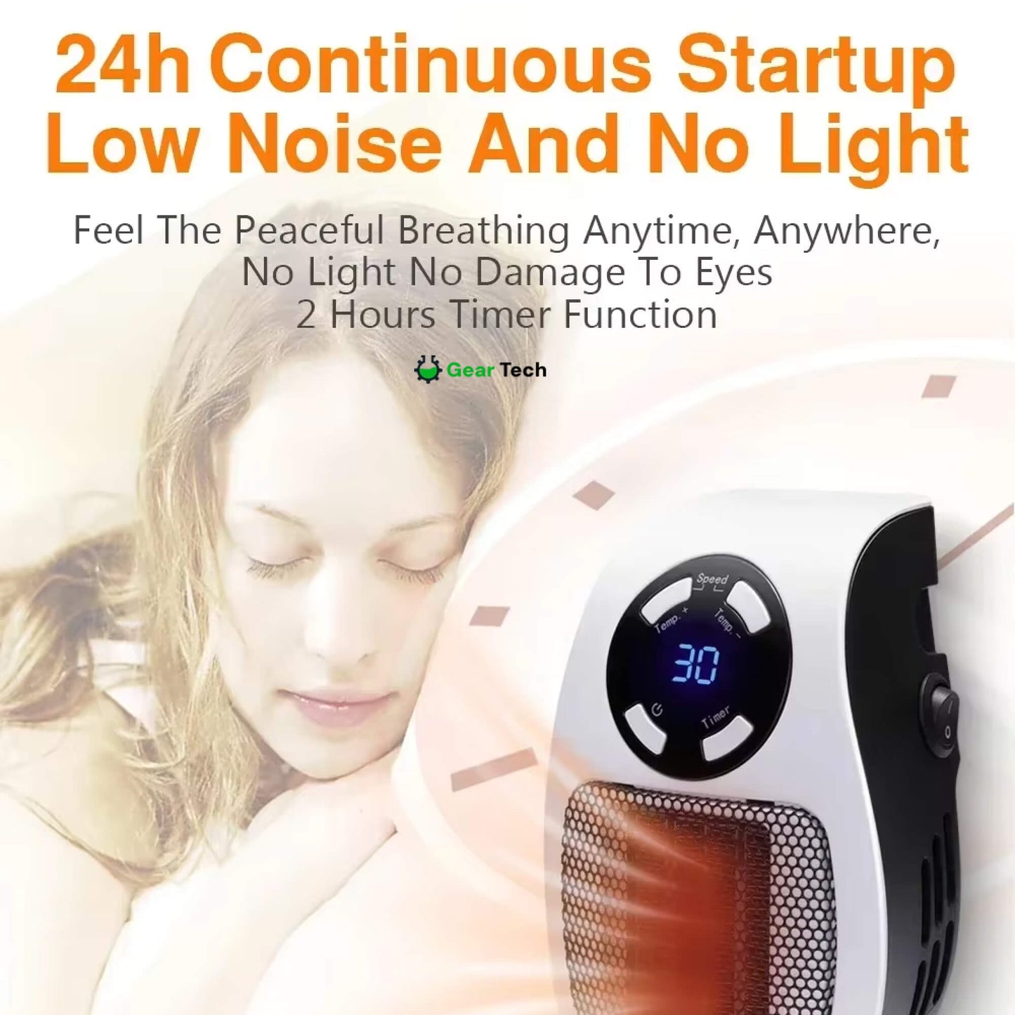 Compact Portable Electric Mini Space Heater