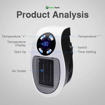 Compact Portable Electric Mini Space Heater