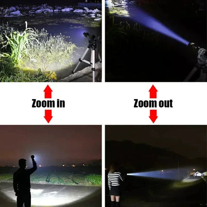 Compact Tactical Flashlight with Rechargeable Battery – Durable LED Light for Camping and Hiking 1
