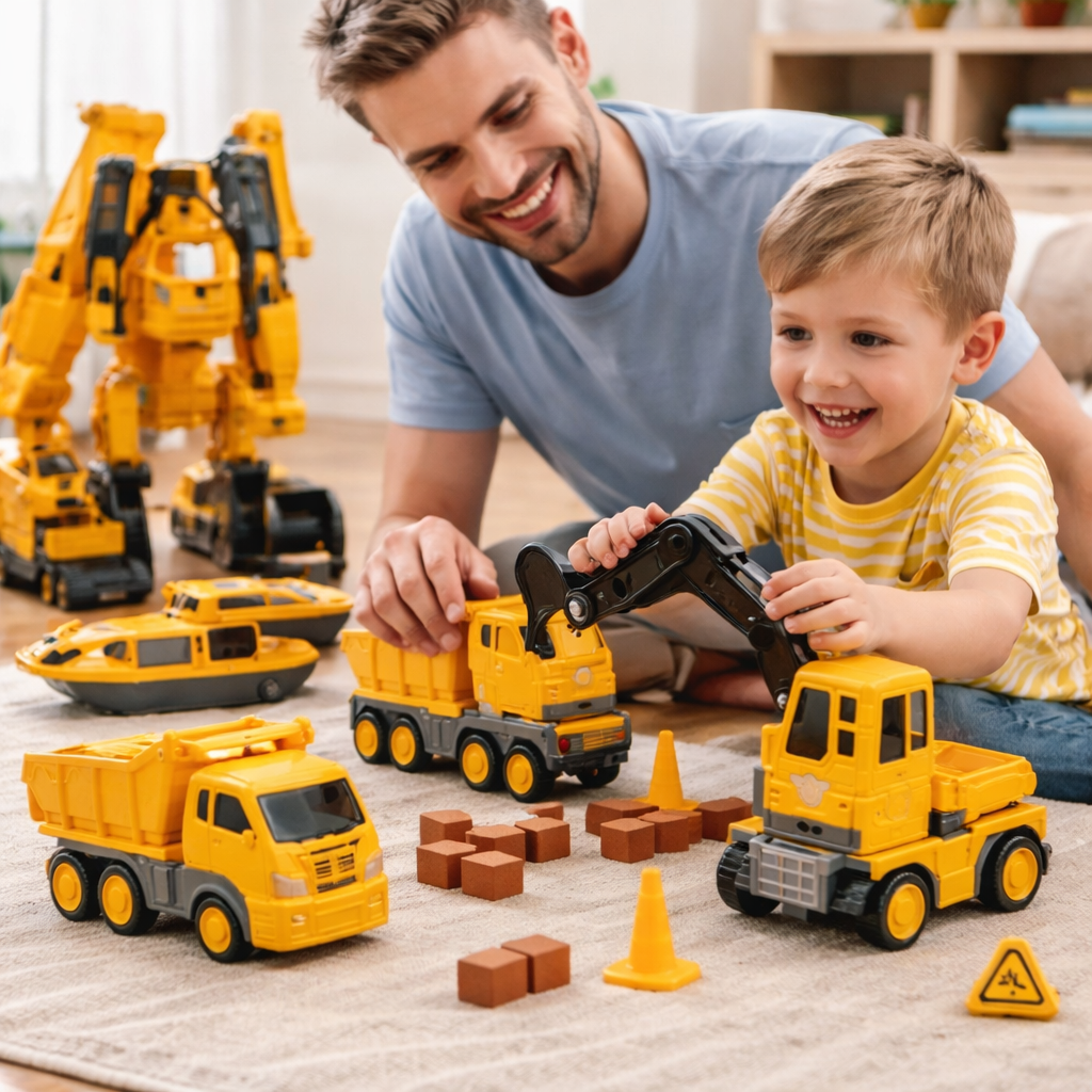Fun Magnetic Blocks Car Building Kit For Children - Lusomart