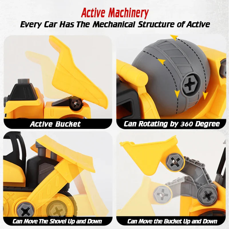 Construction trucks - technology and imagination with construction vehicles - DIY construction vehicle 4
