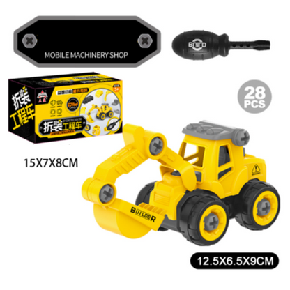 Construction trucks - technology and imagination with construction vehicles - DIY construction vehicle 6