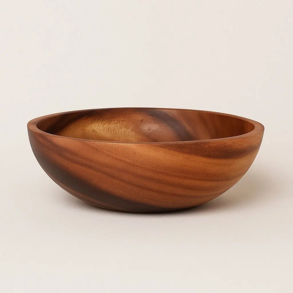 Rustic Wooden Handmade Serving Bowl - Lusomart