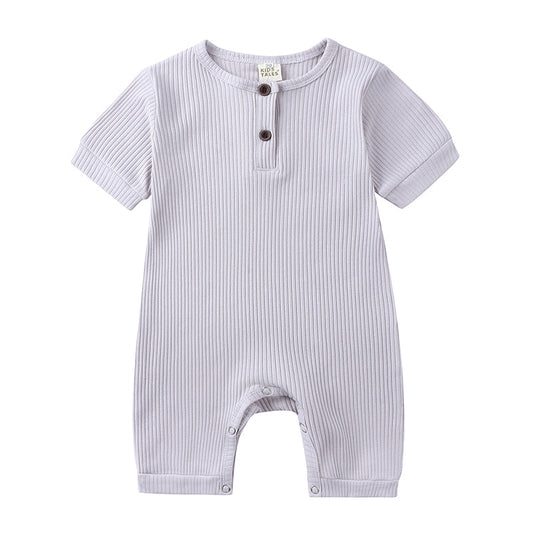 Comfortable Baby Summer Onesie with Easy Snap Fastening - Lusomart