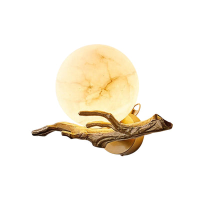 Luxurious Copper and Marble Wall Lamp - Lusomart