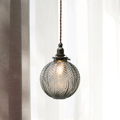 Classic Etched Glass Pendant Lamp