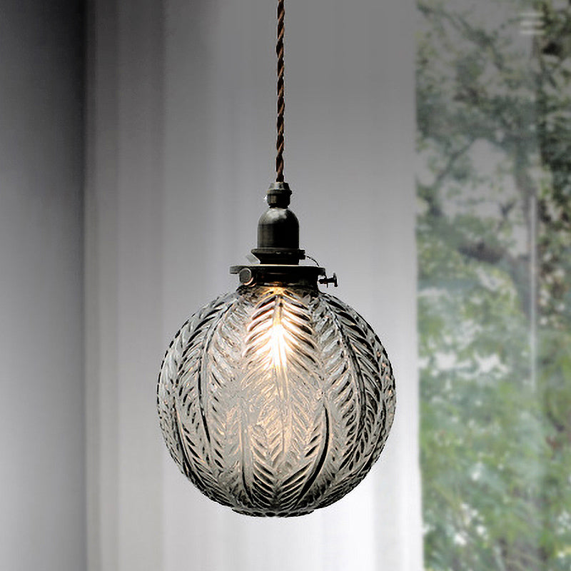 Classic Etched Glass Pendant Lamp