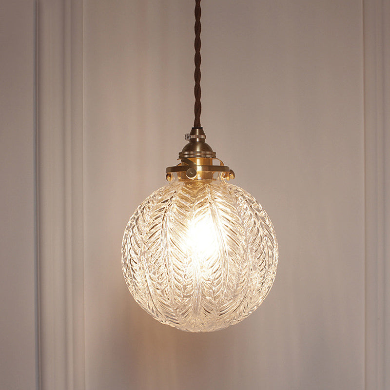 Classic Etched Glass Pendant Lamp