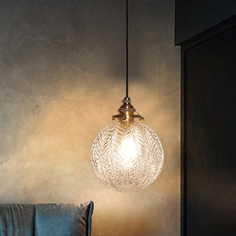 Classic Etched Glass Pendant Lamp
