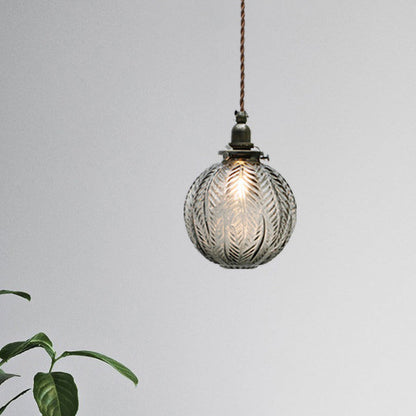 Classic Etched Glass Pendant Lamp