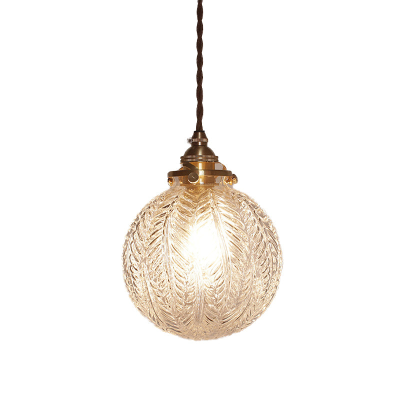 Classic Etched Glass Pendant Lamp