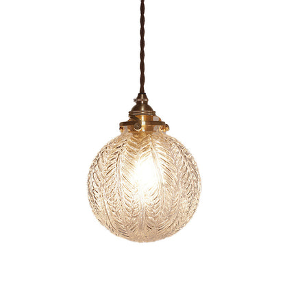 Classic Etched Glass Pendant Lamp