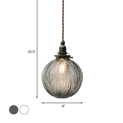Classic Etched Glass Pendant Lamp
