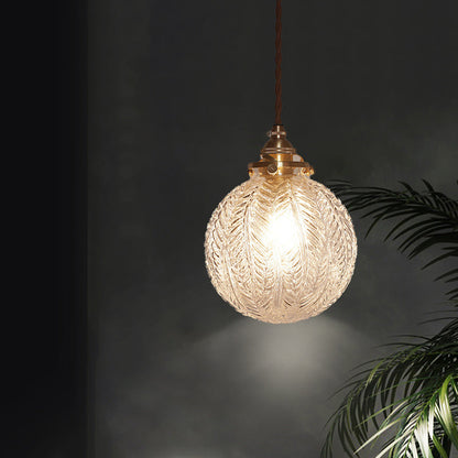 Classic Etched Glass Pendant Lamp