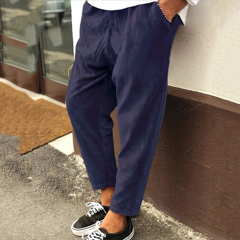 CorduroyClassic | Stylish Vintage Loose Fit Men's Trousers for Casual Wear 1