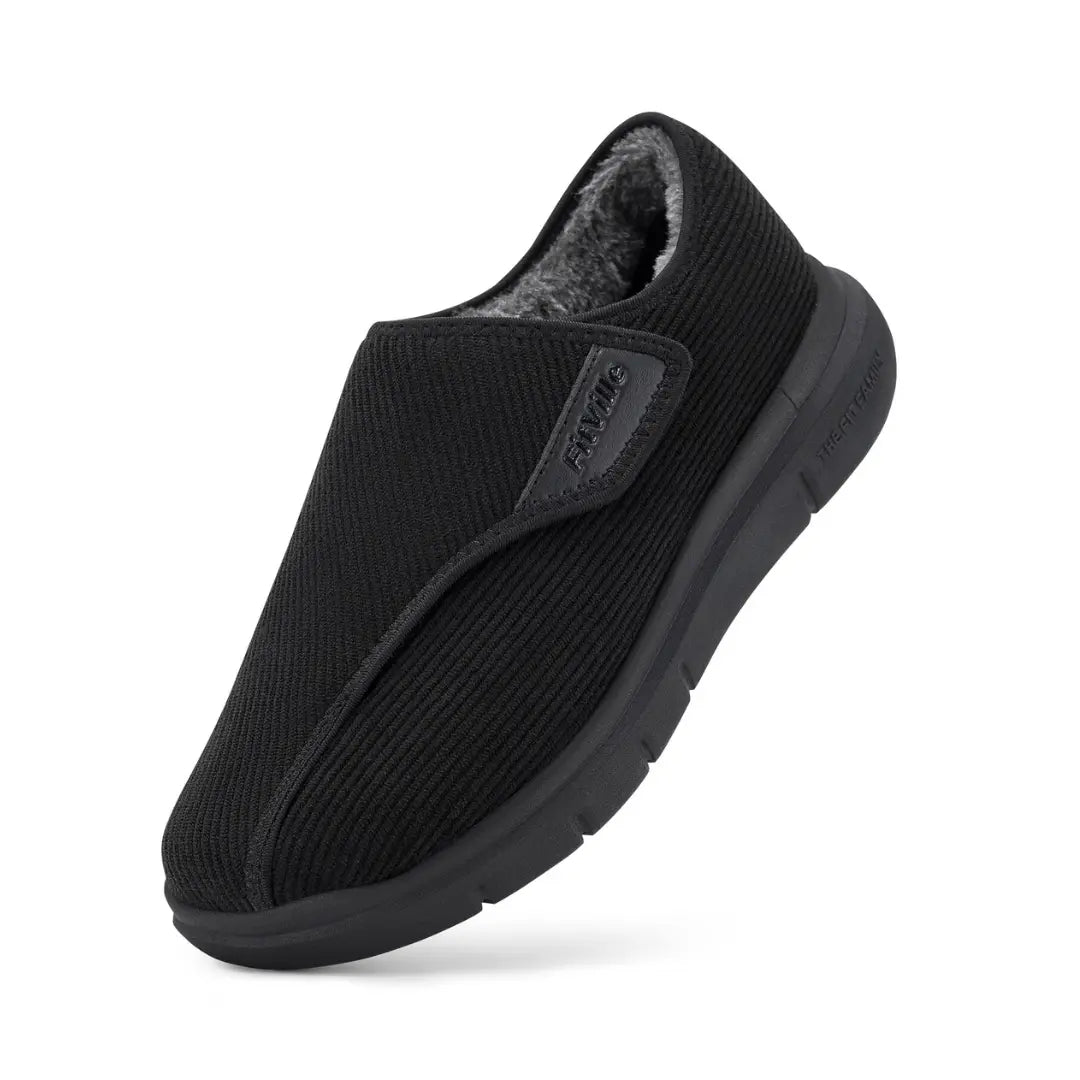 CorduroyComfort | Cozy Extra Wide Men's Orthopedic Winter Slippers 1