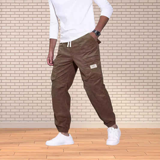 Comfortable Fit Men's Corduroy Pants with Pockets - Lusomart
