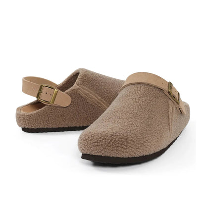 CorkComfort | Cozy Adjustable Fur Women's Slippers with Cork Sole 5